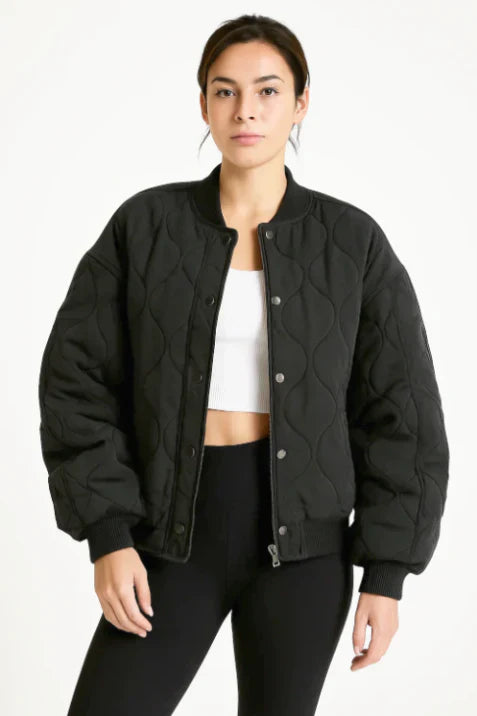WW | Plus Size Zip-Up Bomber Jacket
