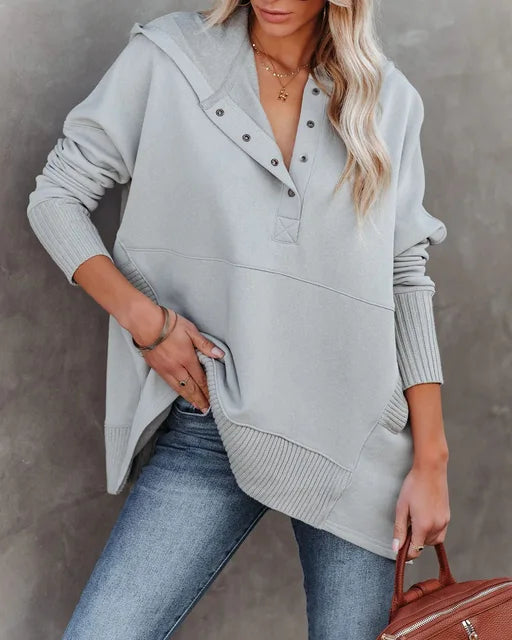 WW | Oversized Kapuzenpullover Weich und Stilvoll für den Alltagskomfort