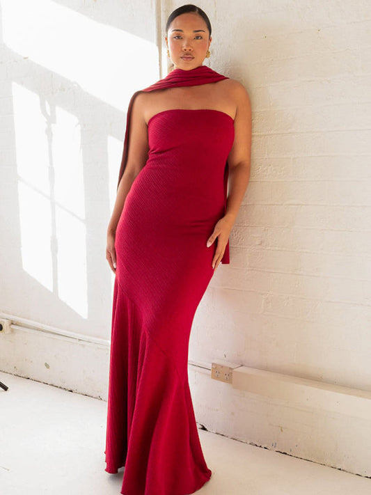 WW | Rolled Hem Scarf Dress