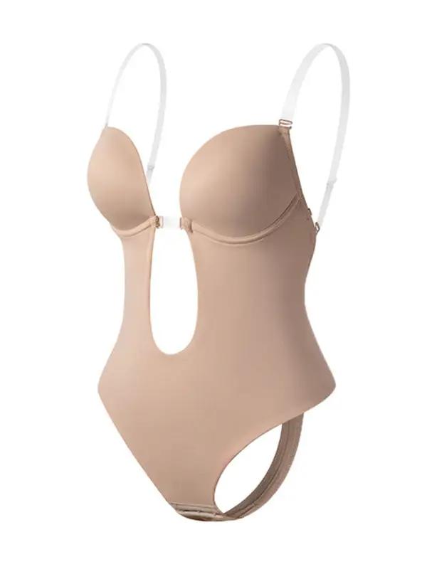 WW | Backless Deep V Plunge Shapewear Bodysuit