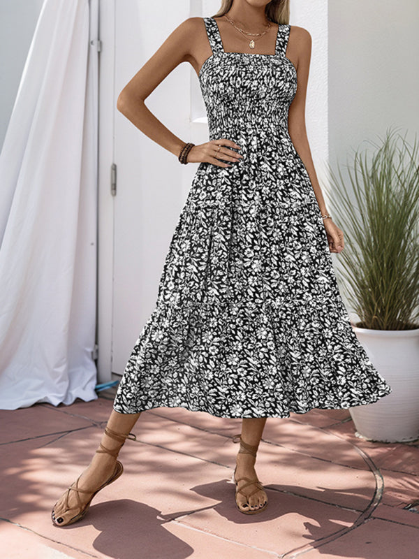 WW | Neuer Stil Bedrucktes Trägerkleid