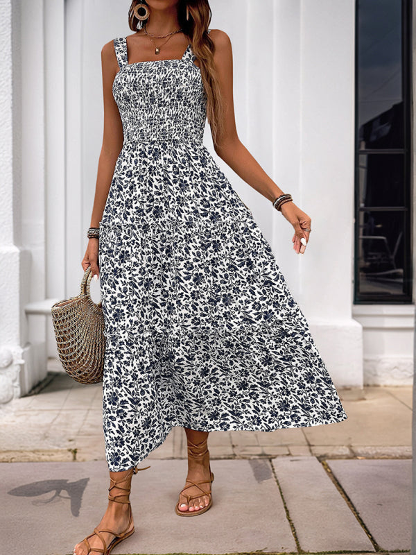 WW | Neuer Stil Bedrucktes Trägerkleid