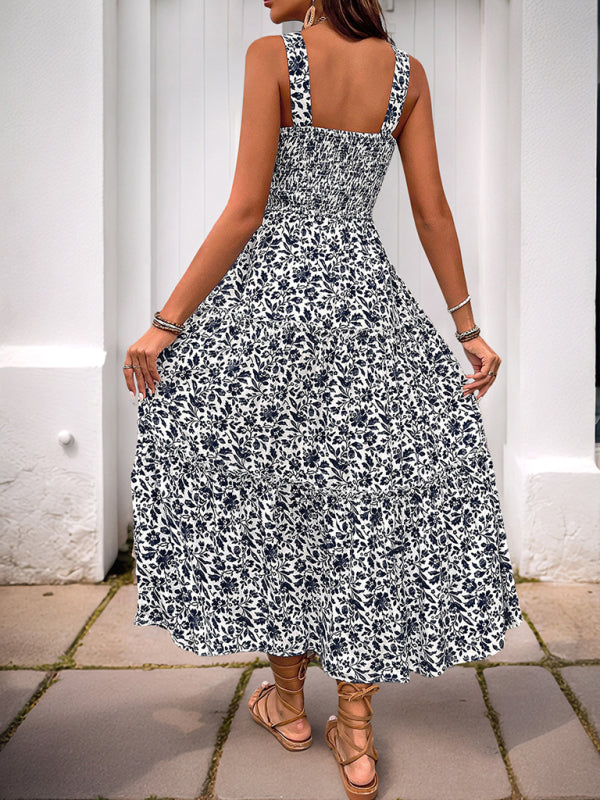 WW | Neuer Stil Bedrucktes Trägerkleid