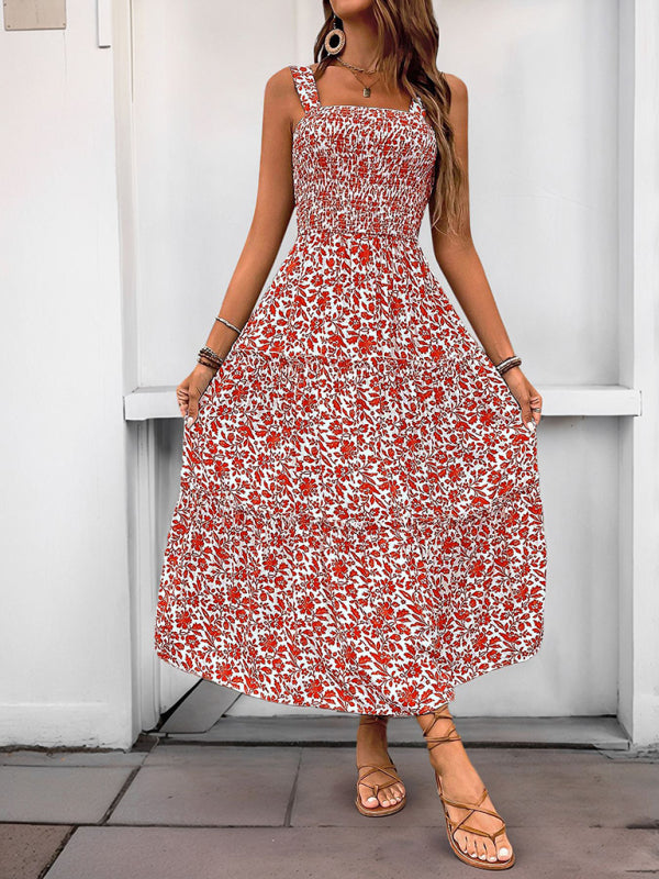 WW | Neuer Stil Bedrucktes Trägerkleid