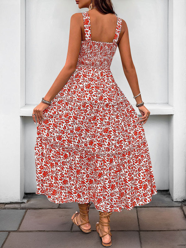 WW | Neuer Stil Bedrucktes Trägerkleid