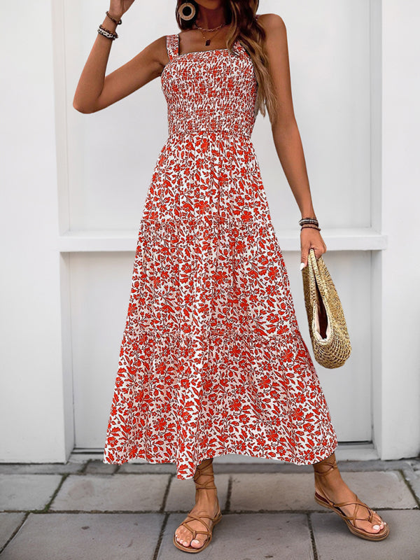 WW | Neuer Stil Bedrucktes Trägerkleid