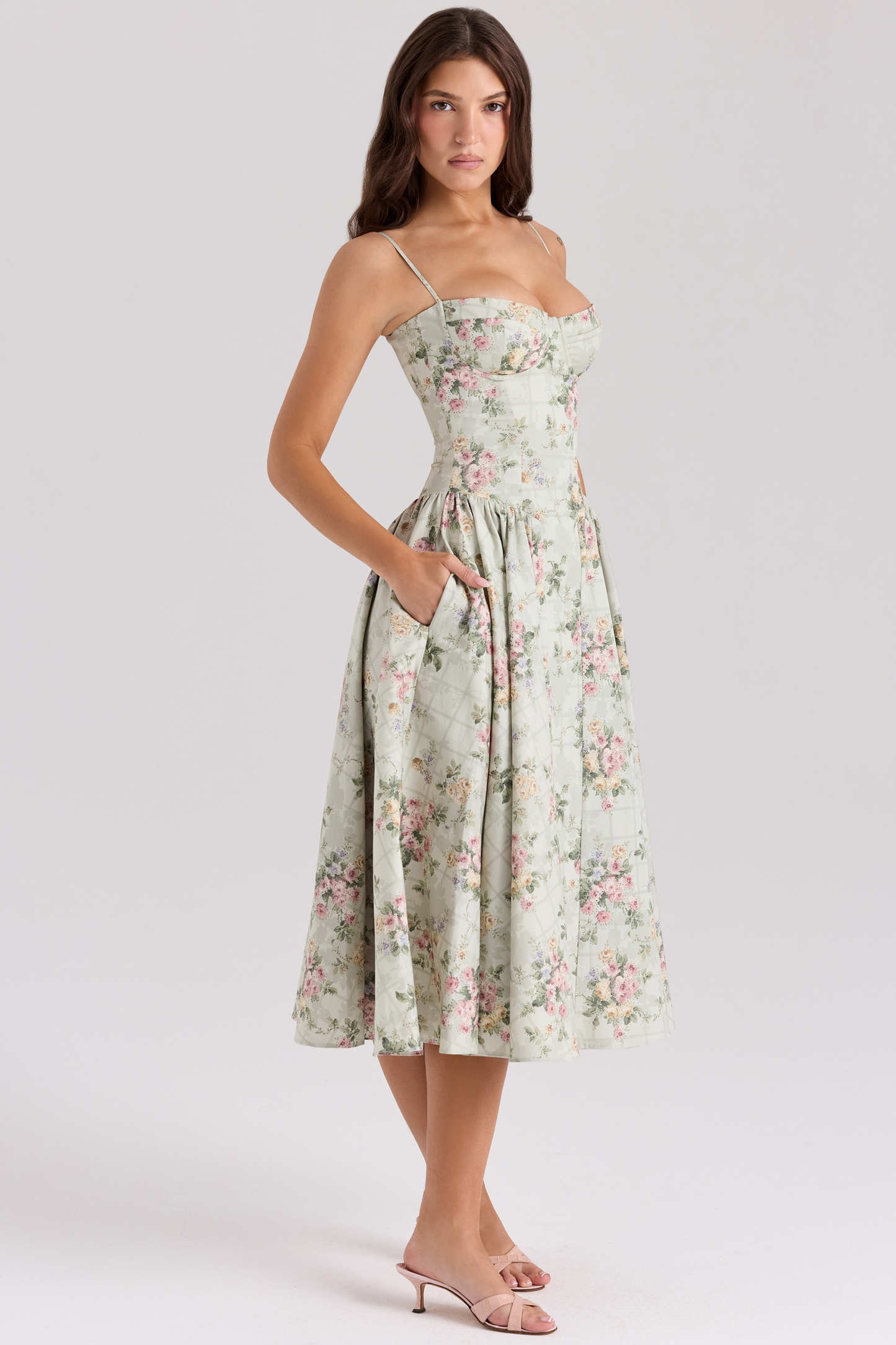 Coralie™ | Floral Corset Dress