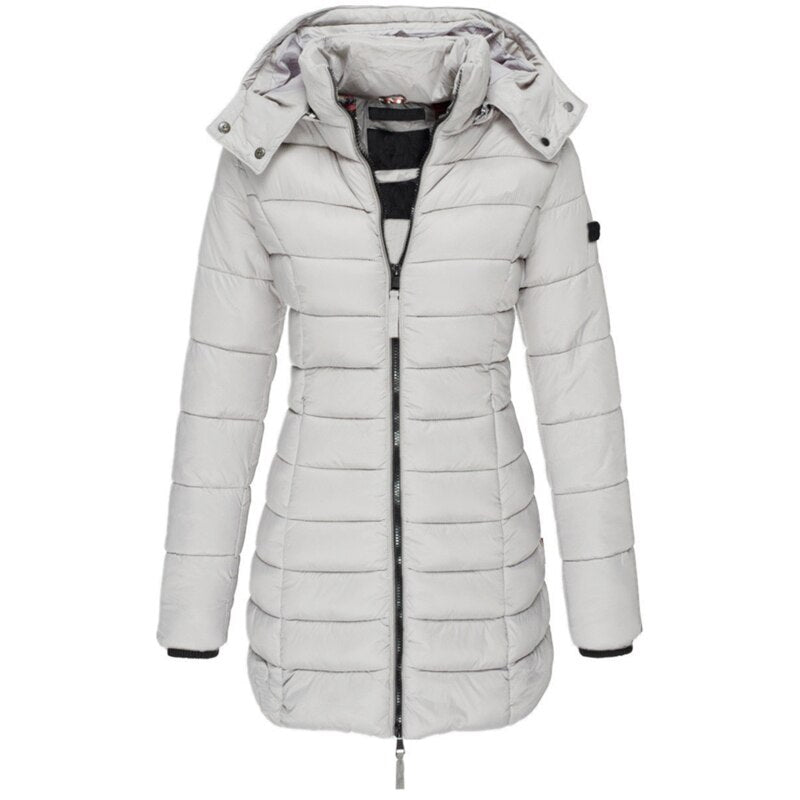 WW | Wasserdichte Gepolsterte Winterjacke damen Mit