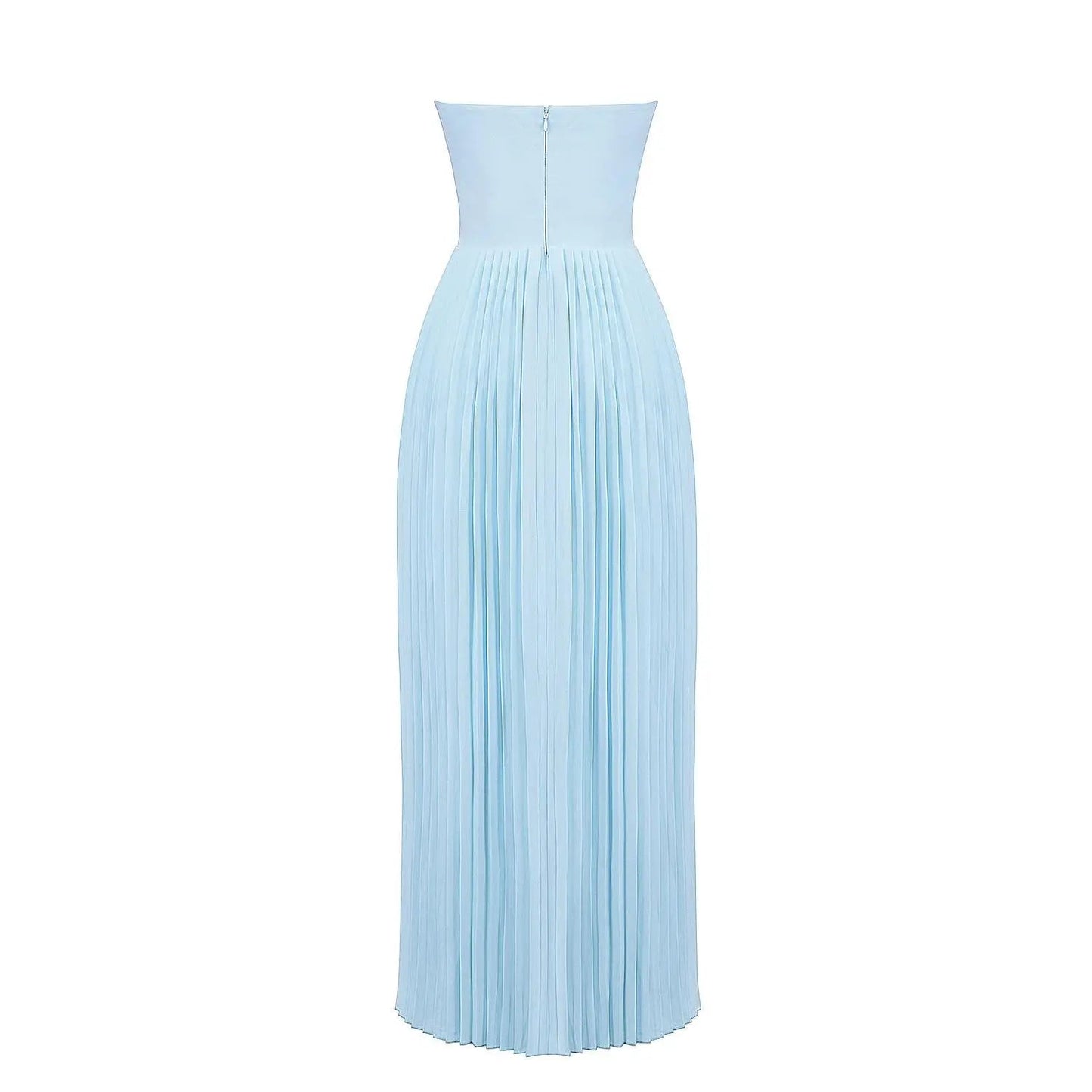 WW | Luxuriöses Schulterfreies Maxikleid
