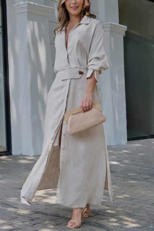 WW | Maxi linen dress