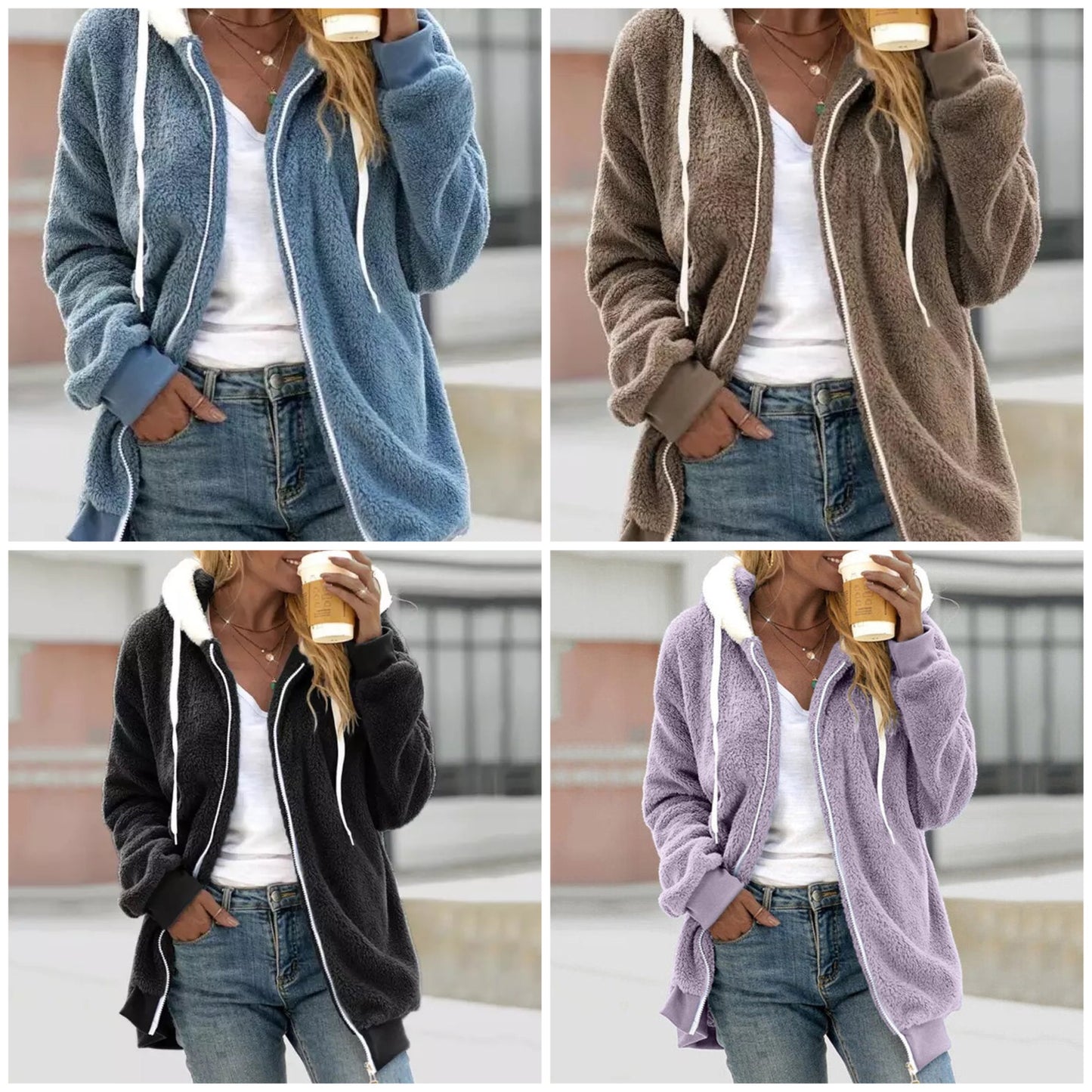 WW | Lässige Plüsch-Sweatshirt