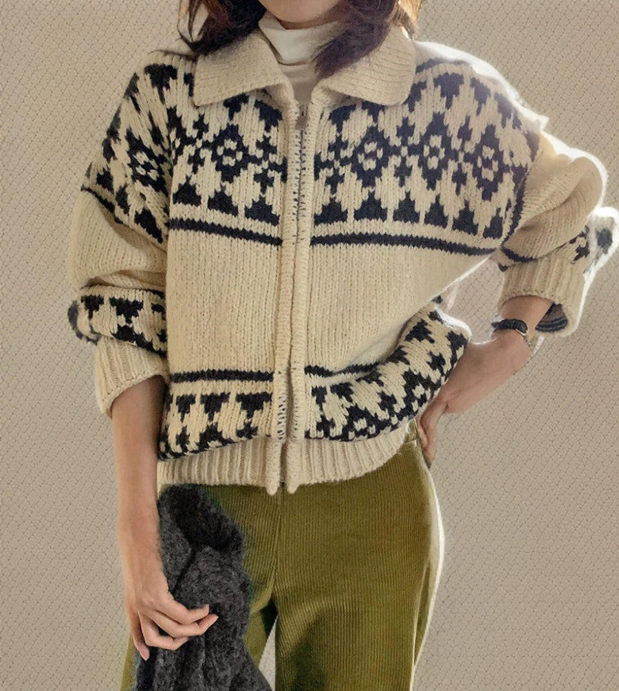 WW | Wool sweater with button placket