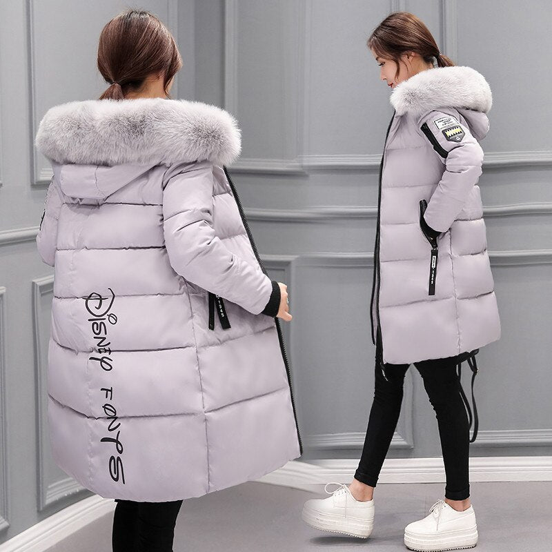 WW | Damen Winterjacke Mit Kapuze Und Reißverschluss