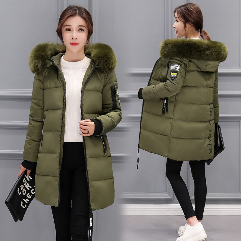 WW | Damen Winterjacke Mit Kapuze Und Reißverschluss