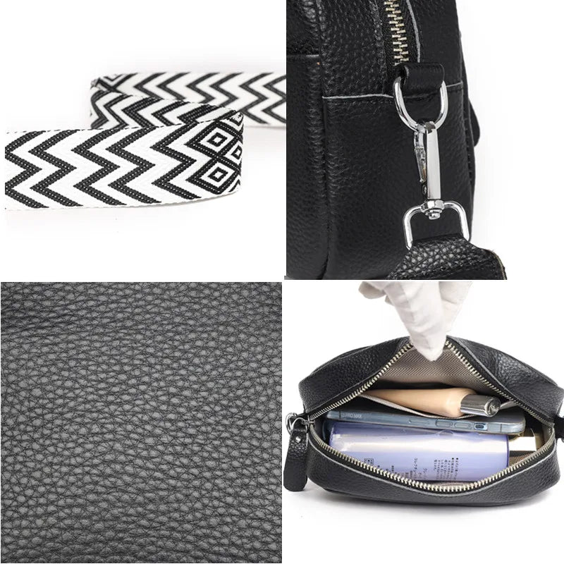 WW | Genuine Leather Shoulder Bag