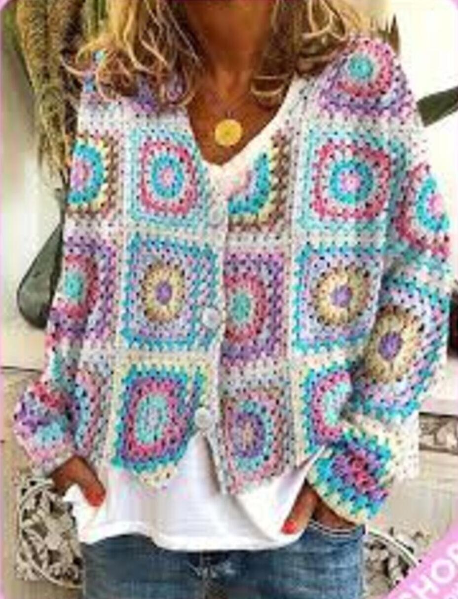 WW | Farbenfroher Langarmpullover