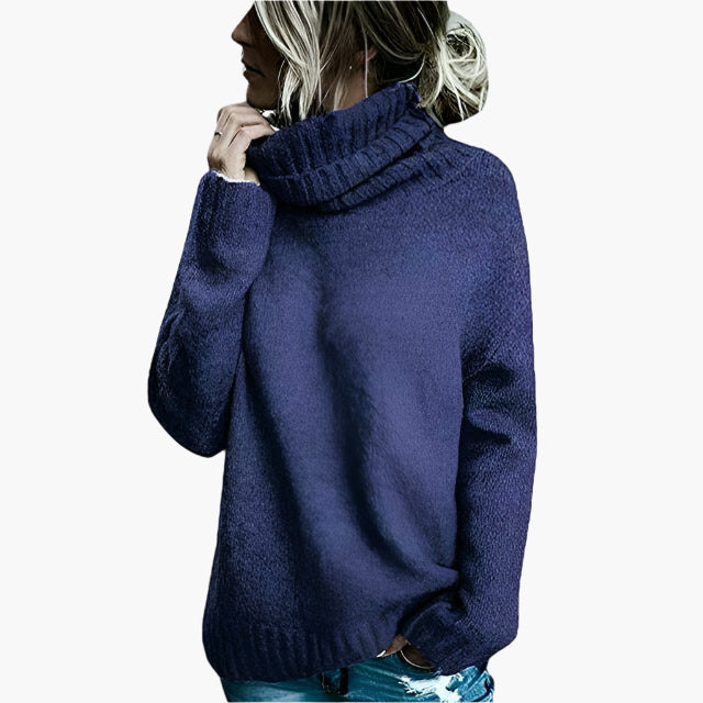 WW | Oversized Rollkragenpullover - Lässiger Strickpullover für Alltag & Freizeit