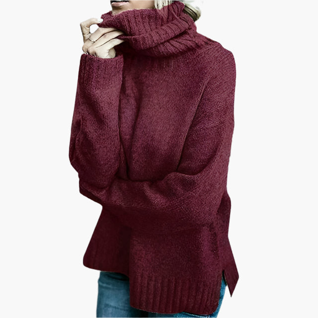 WW | Oversized Rollkragenpullover - Lässiger Strickpullover für Alltag & Freizeit
