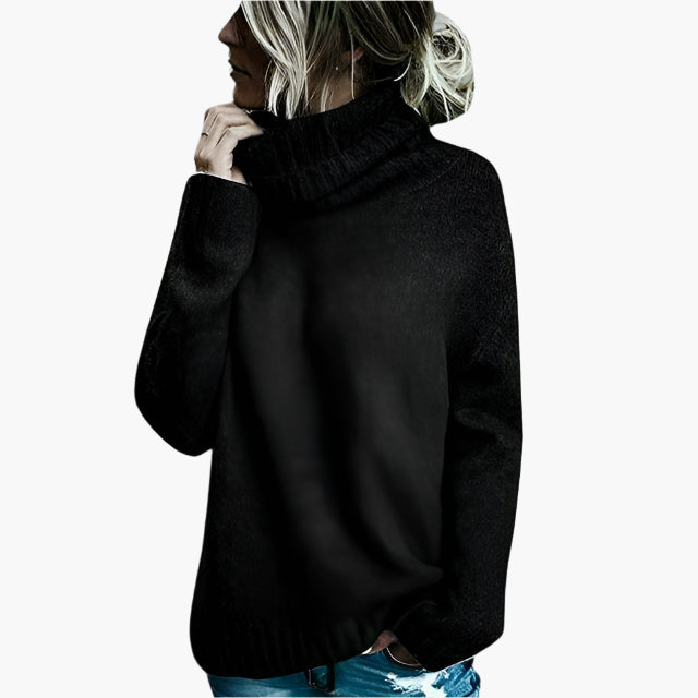 WW | Oversized Rollkragenpullover - Lässiger Strickpullover für Alltag & Freizeit
