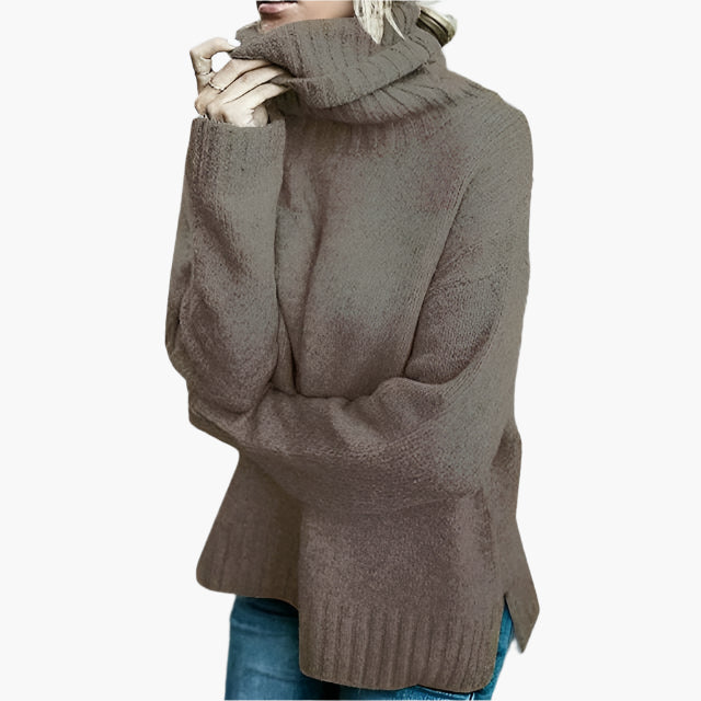 WW | Oversized Rollkragenpullover - Lässiger Strickpullover für Alltag & Freizeit