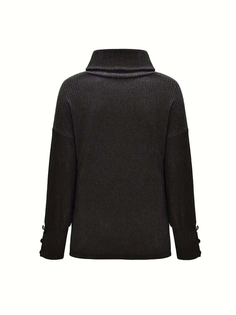 WW |  Baumwoll-Rollkragenpullover für Damen - Perfekt für Casual Days