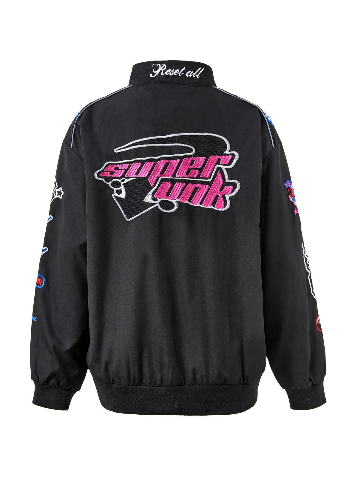 WW | Vintage Motorcycle Bomber Jacket with Embroidery