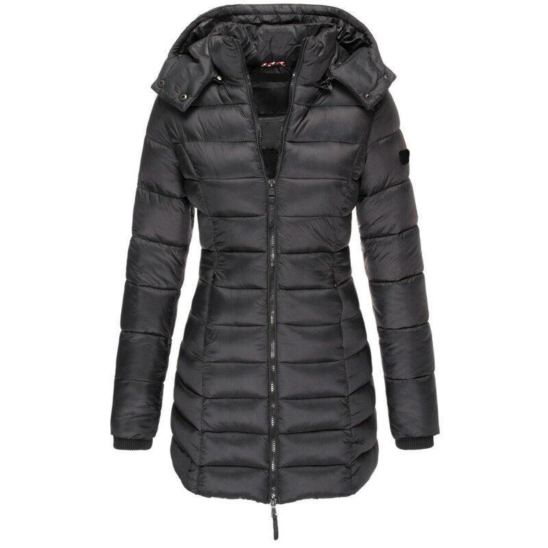 WW | Women's Long Down Coat in Blue
