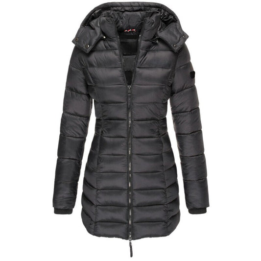 WW | Winter Langer Daunenmantel in Blau für Damen