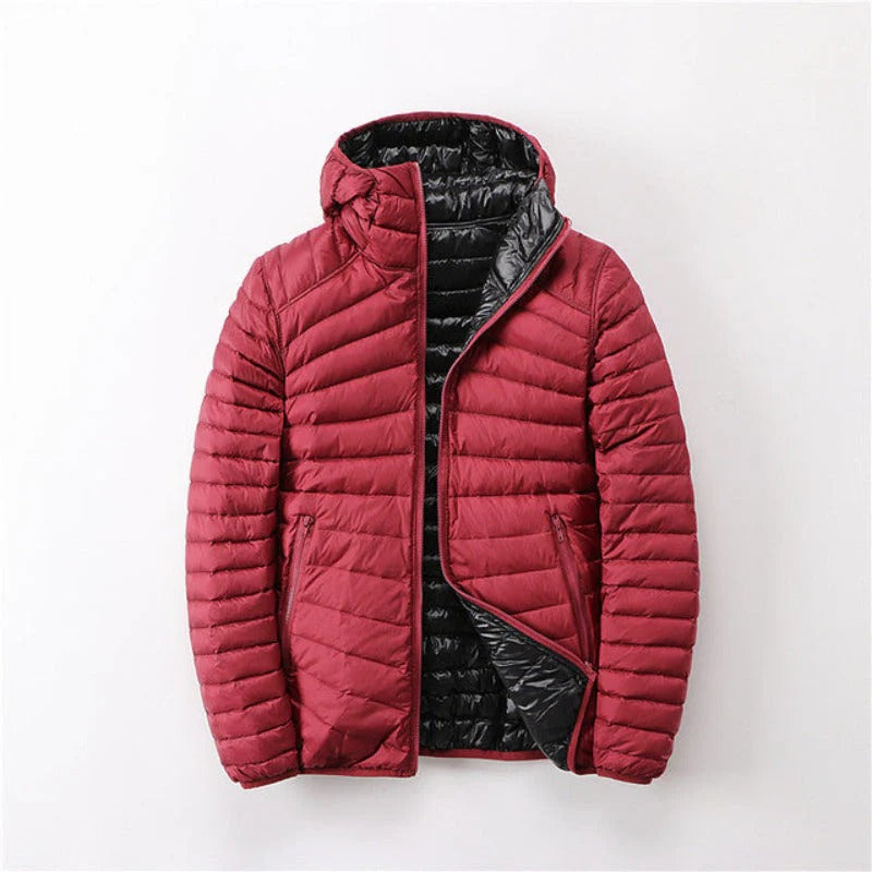 WW | Padded Waterproof Jacket Regular Fit Hood Zipper Closure