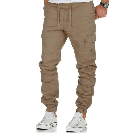 WW | Cargo Pants Relaxed Fit Adjustable Elastic Waist Tapered Legs