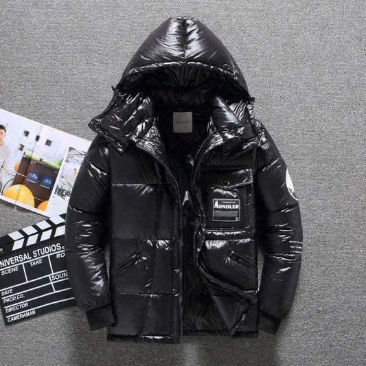 WW | Pufferjacke Wasserabweisend Kapuze Normale Passform Steppdesign