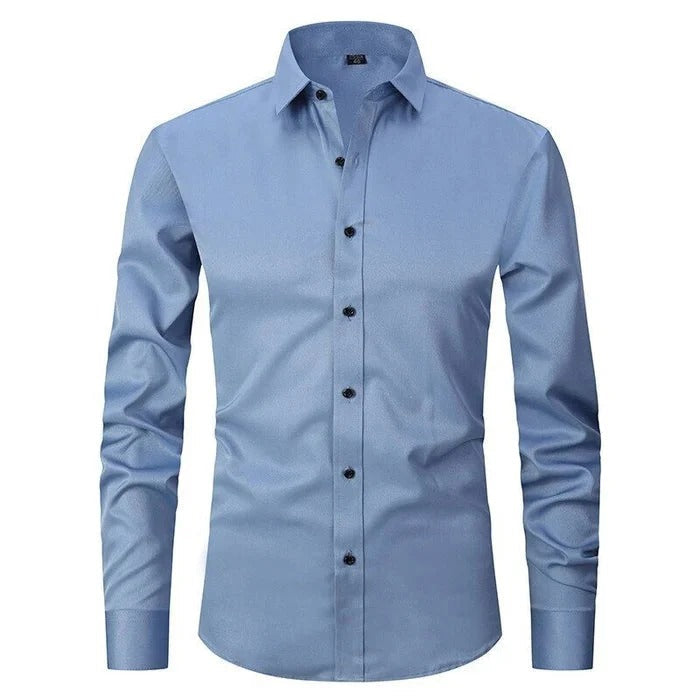 WW | Slim Fit Breathable Fabric Wrinkle-Free Long Sleeve Formal Style