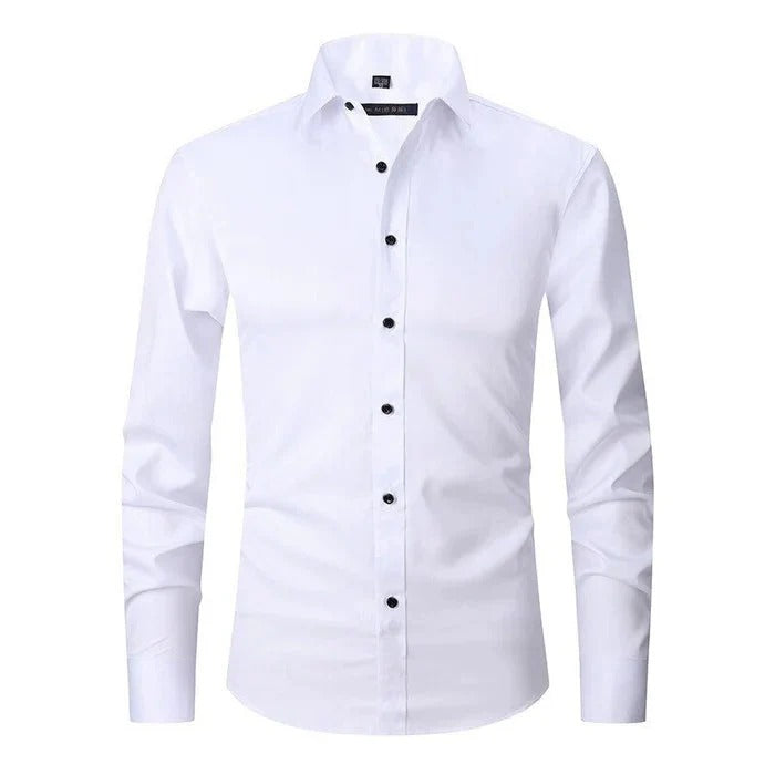 WW | Slim Fit Breathable Fabric Wrinkle-Free Long Sleeve Formal Style