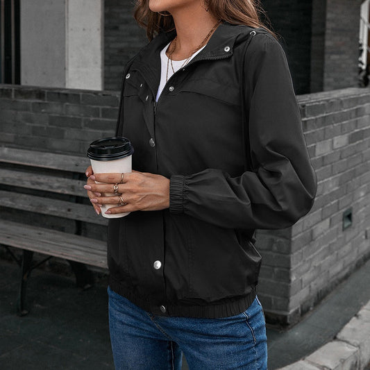 WW | Regenjacke Wasserdicht Winddicht Lockere Passform Kapuze und Taschen