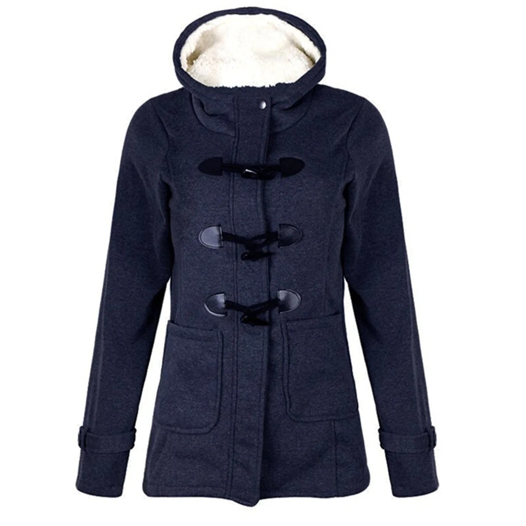 WW | Long coat - Tailored fit - Lined hood - Button fastening and pockets