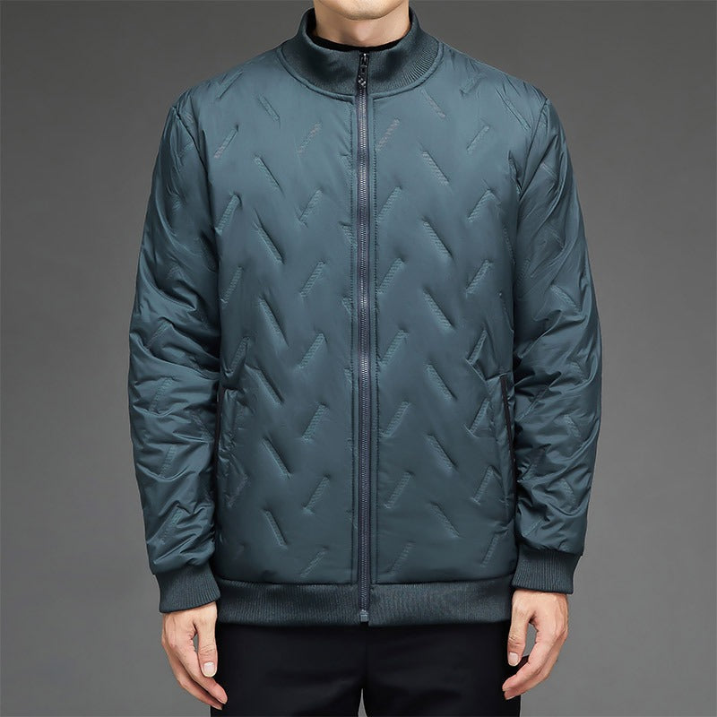 WW | Jacke - Synthetischer Stoff - Gequiltetes Muster - Stehkragen - Rippbündchen