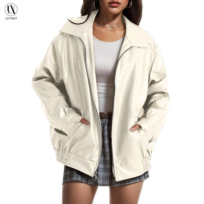 WW | Leather Bomber Jacket