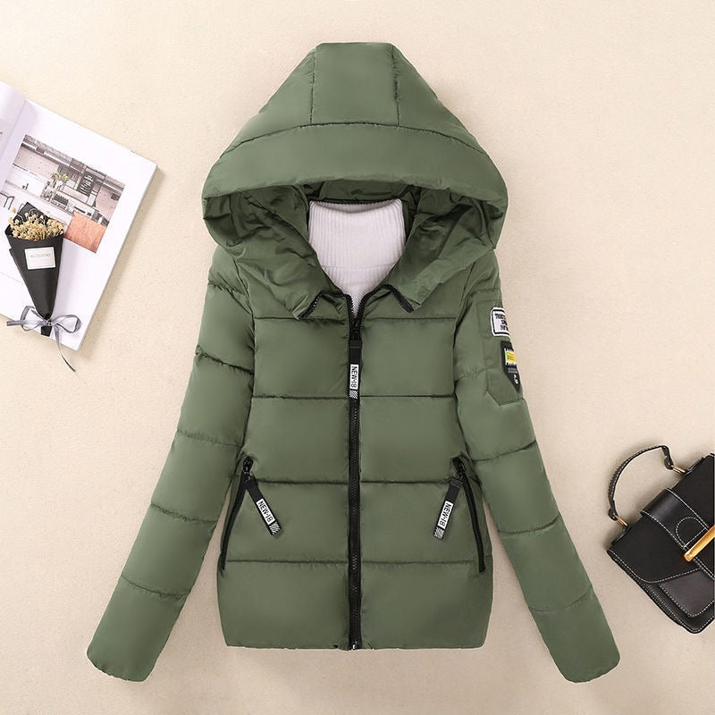 WW | Quilted Jacket Loose Fit Water-Repellent Hood with Zip Pockets