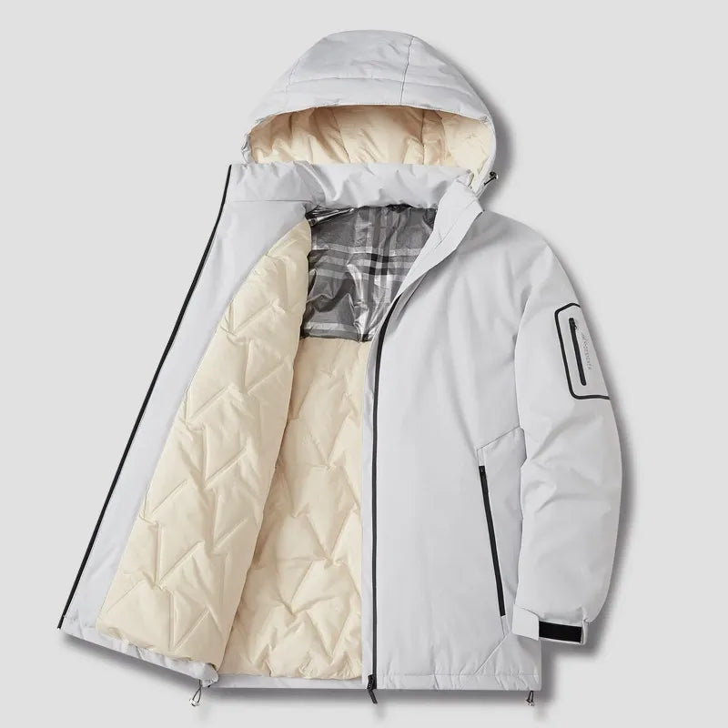 WW | Hood Loose Fit Padded Zipper Casual for Outdoors