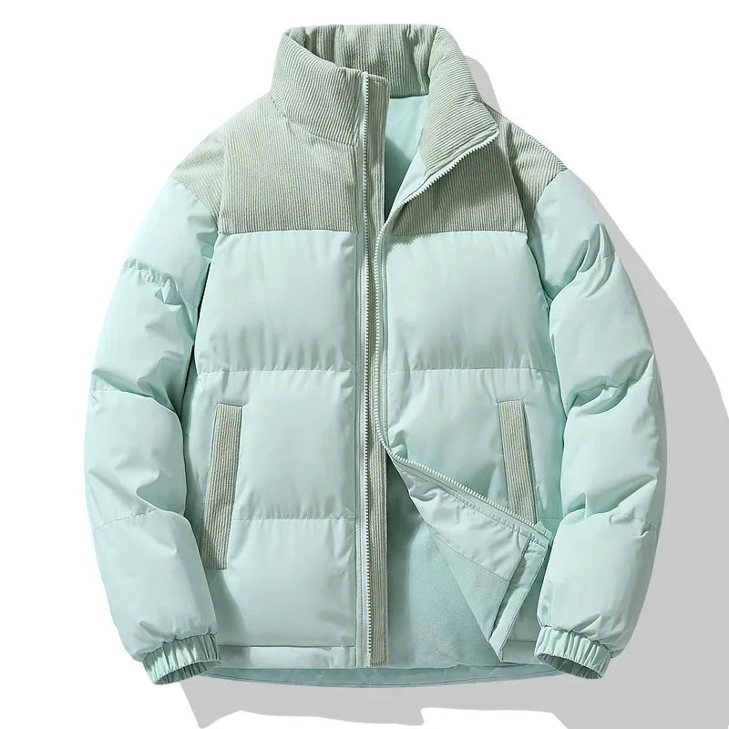 WW | Pufferjacke - Oversized Fit - Gequiltetes Design - Corduroy-Kragen - Reißverschluss