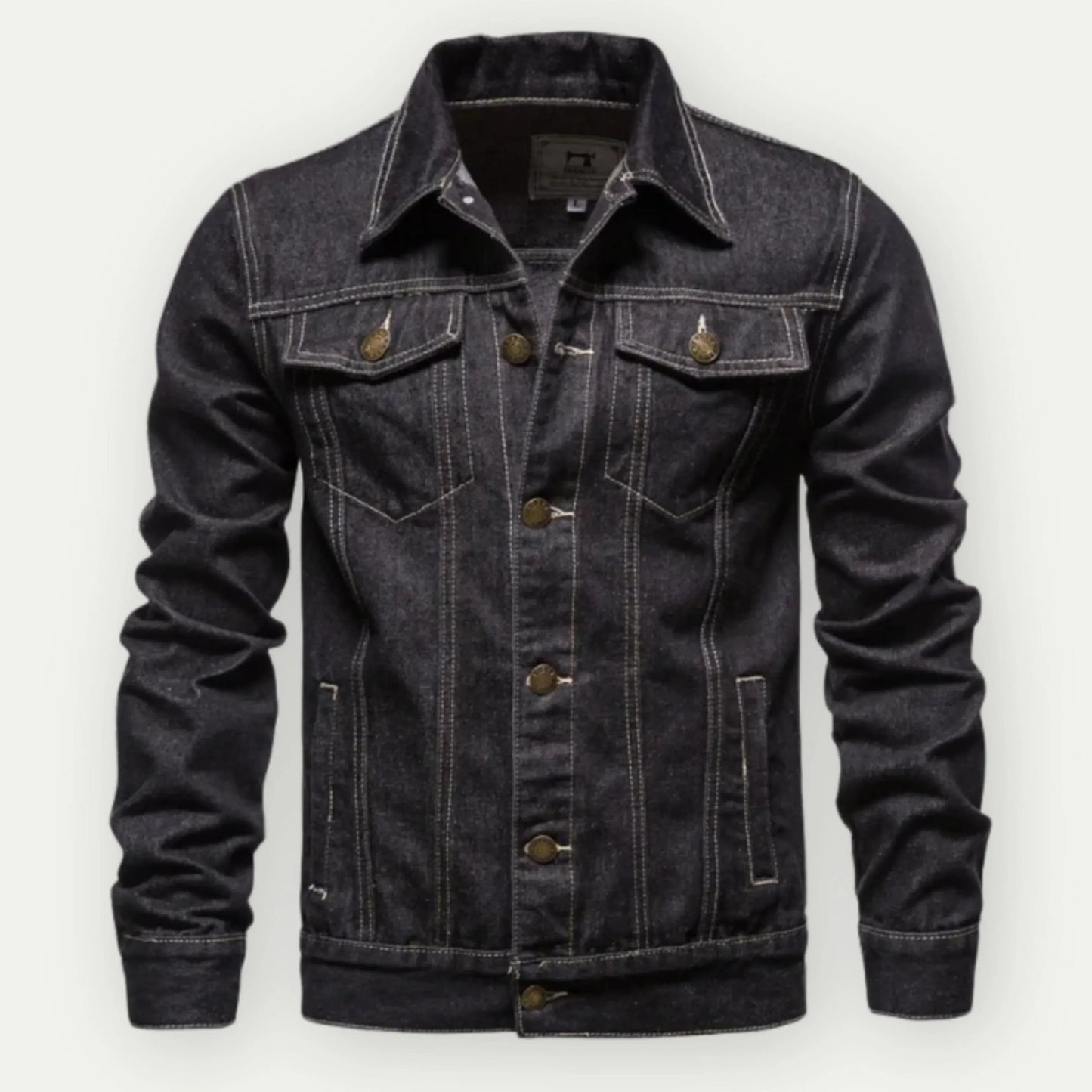WW | Trucker Jacket Denim Tailored Fit Buttons Chest and Side Pockets