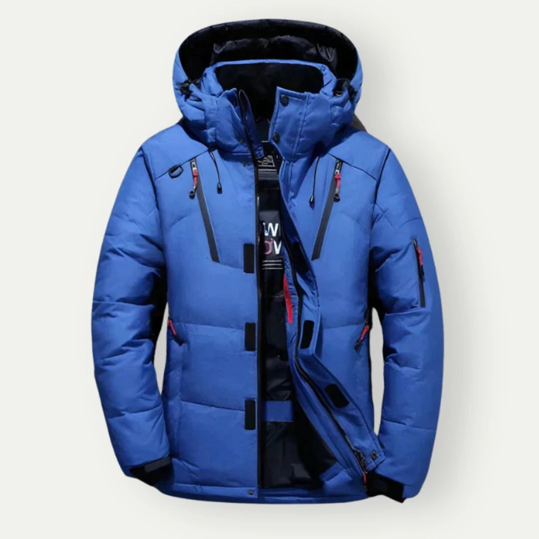 WW | Down Jacket Padded Water-repellent Hood Rib Cuffs Zipper Details