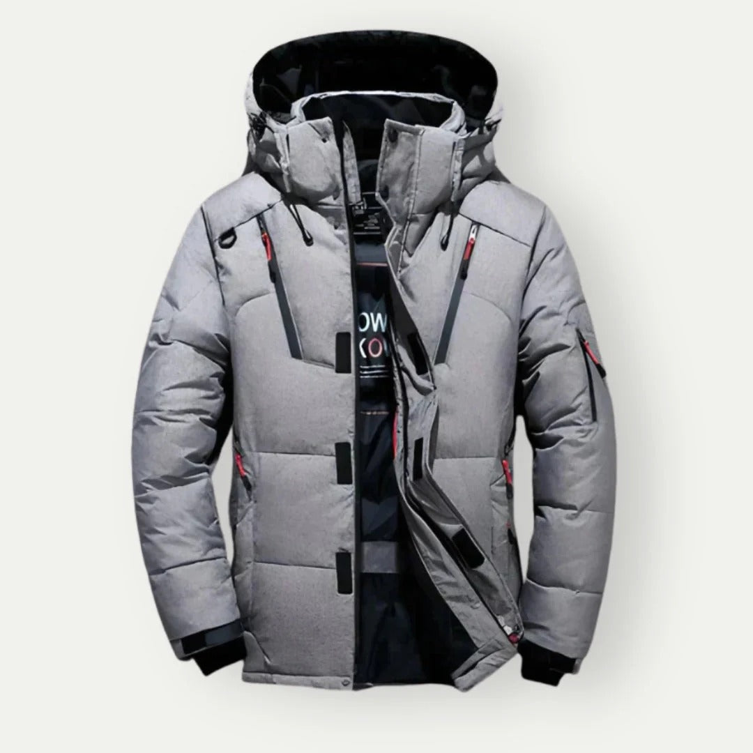 WW | Down Jacket Padded Water-repellent Hood Rib Cuffs Zipper Details