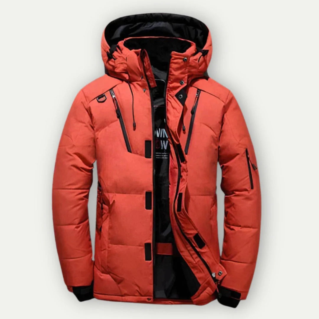 WW | Down Jacket Padded Water-repellent Hood Rib Cuffs Zipper Details