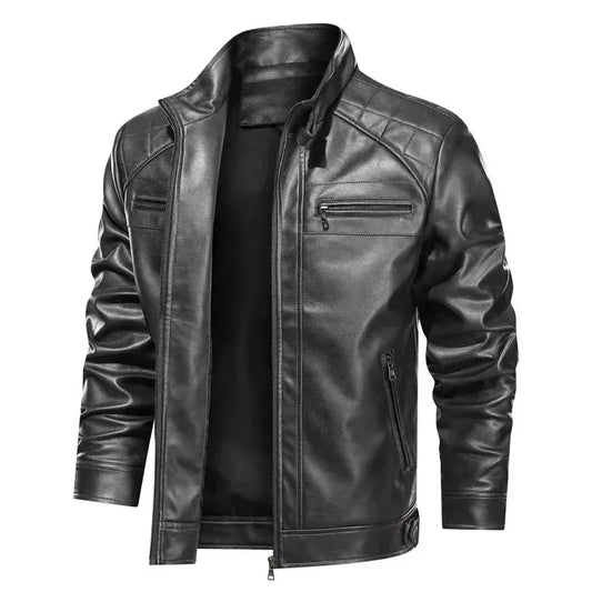 WW | Bikerjacke Slim Fit Schulterdetails Reißverschluss Lederlook