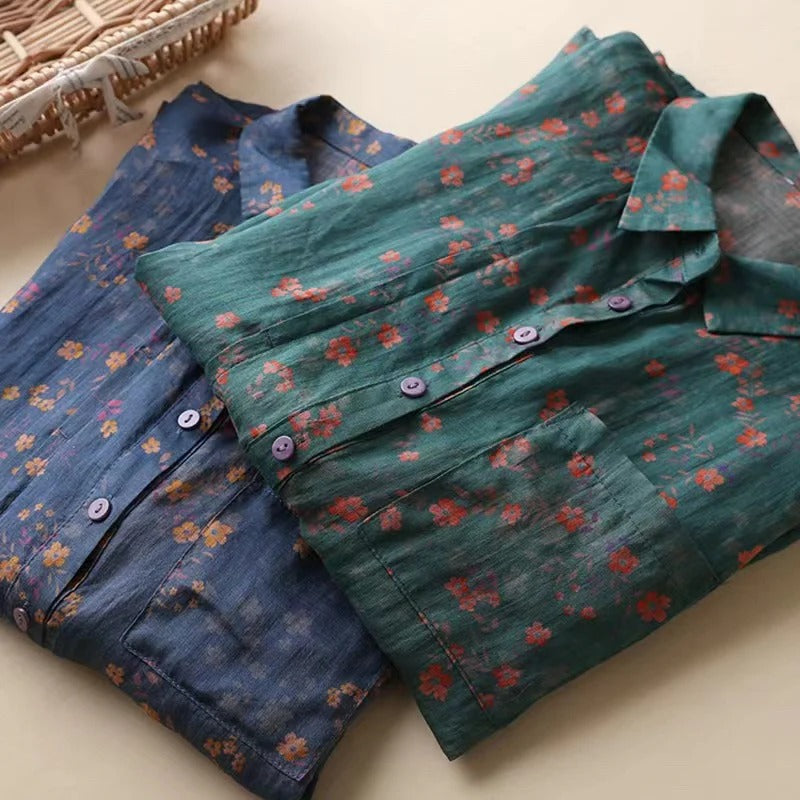 Maribel™ | Elegant Half-Placket Shirt