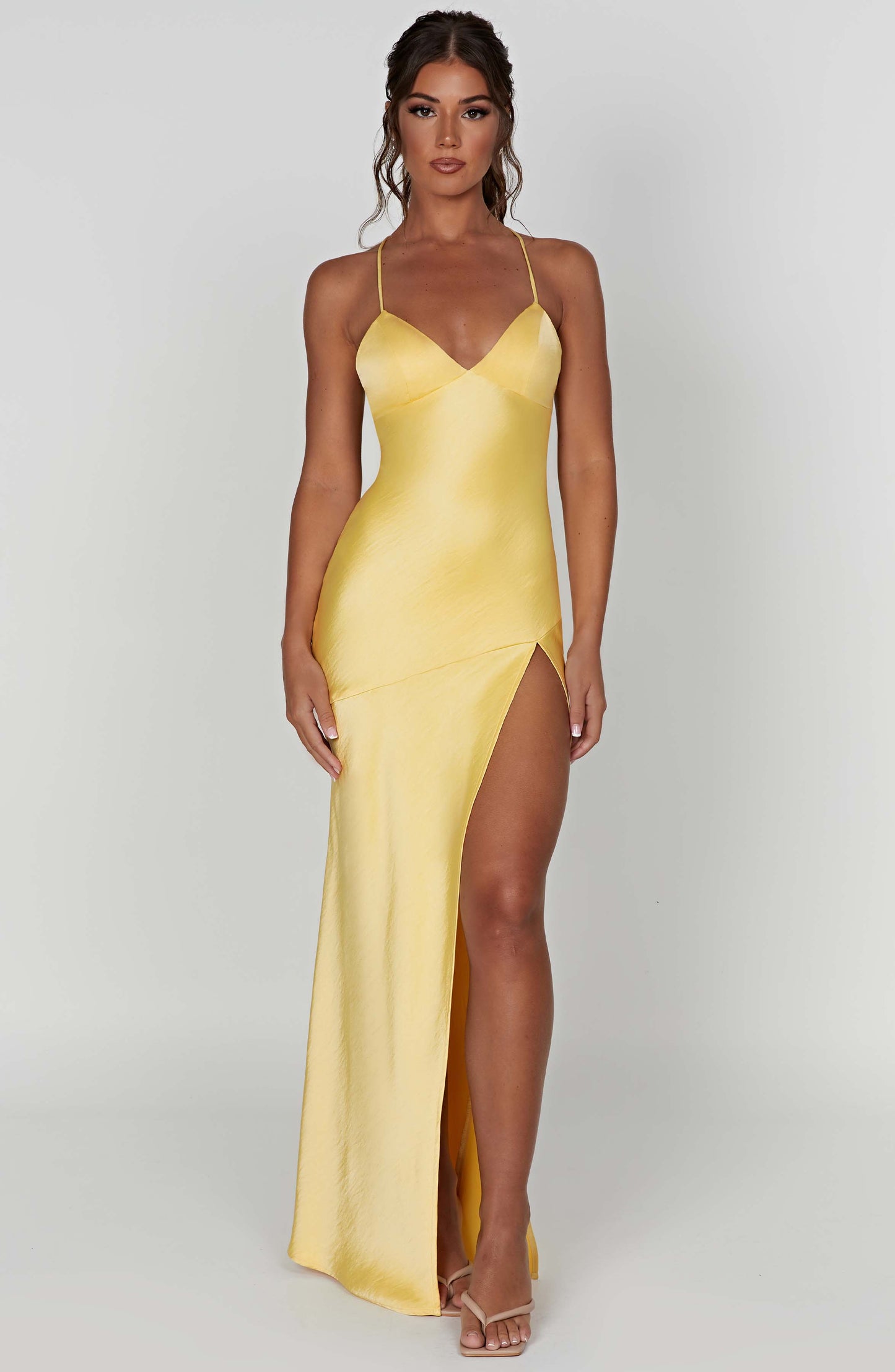 Meliva™ | Maxikleid mit hohem Schlitz