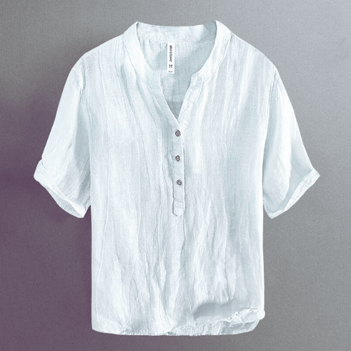 WW | Men's Japanese Linen Shirt Men's Short Sleeve Shirt