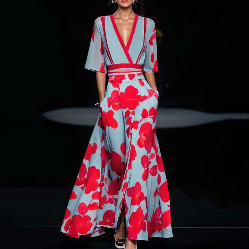 WW | Italienische Kleid Maxi