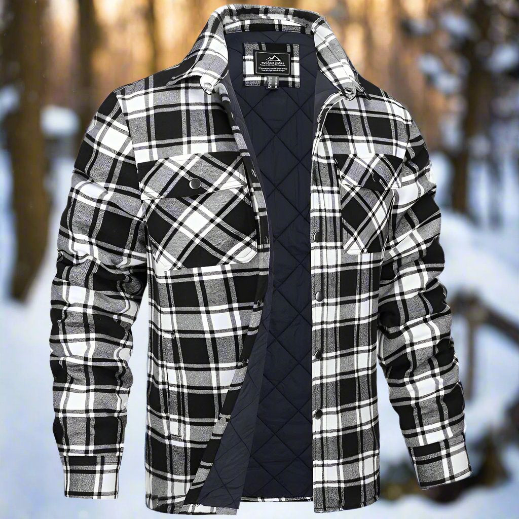 WW | Shirtjacke Steppflanell Karomuster Druckknöpfe Brusttaschen